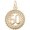 Rembrandt 14k Yellow Gold Number 5 Charm