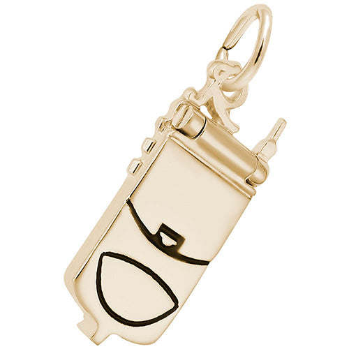 Rembrandt 14k Yellow Gold Flip Cell Phone Charm