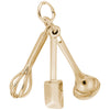 Rembrandt 14k Yellow Gold Cooking Utensils Charm