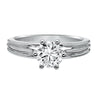 Artcarved Bridal Unmounted No Stones Classic Solitaire Engagement Ring Shana 14K White Gold