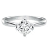 Artcarved Bridal Mounted with CZ Center Classic Solitaire Engagement Ring Nancy 14K White Gold
