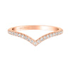 Artcarved Bridal Mounted with Side Stones Classic Diamond Wedding Band Madelyn 18K Rose Gold