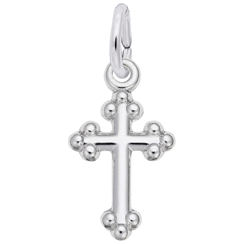 Rembrandt Charms Bottony Cross Accent Charm Sterling Silver
