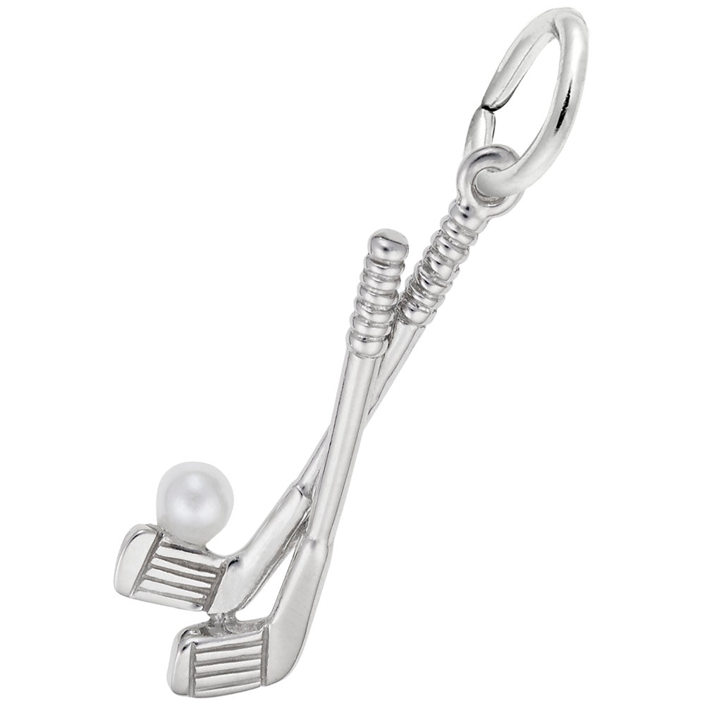 Rembrandt Charms Golf Clubs with Ball Charm Sterling Silver