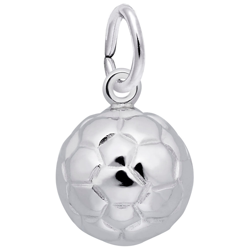 Rembrandt Charms Soccer Ball Charm Sterling Silver