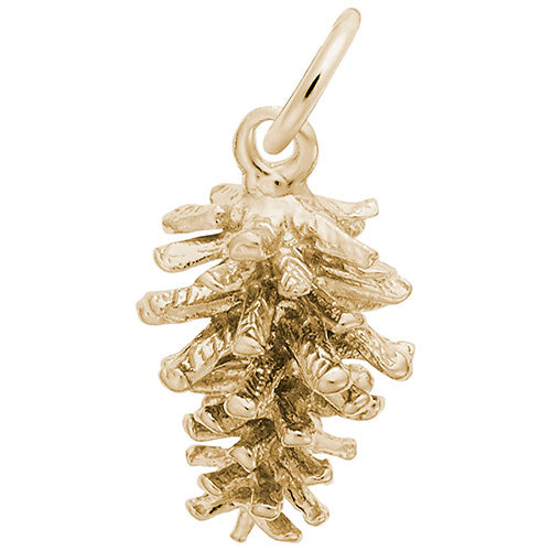 Rembrandt 14k Yellow Gold Pine Cone Charm