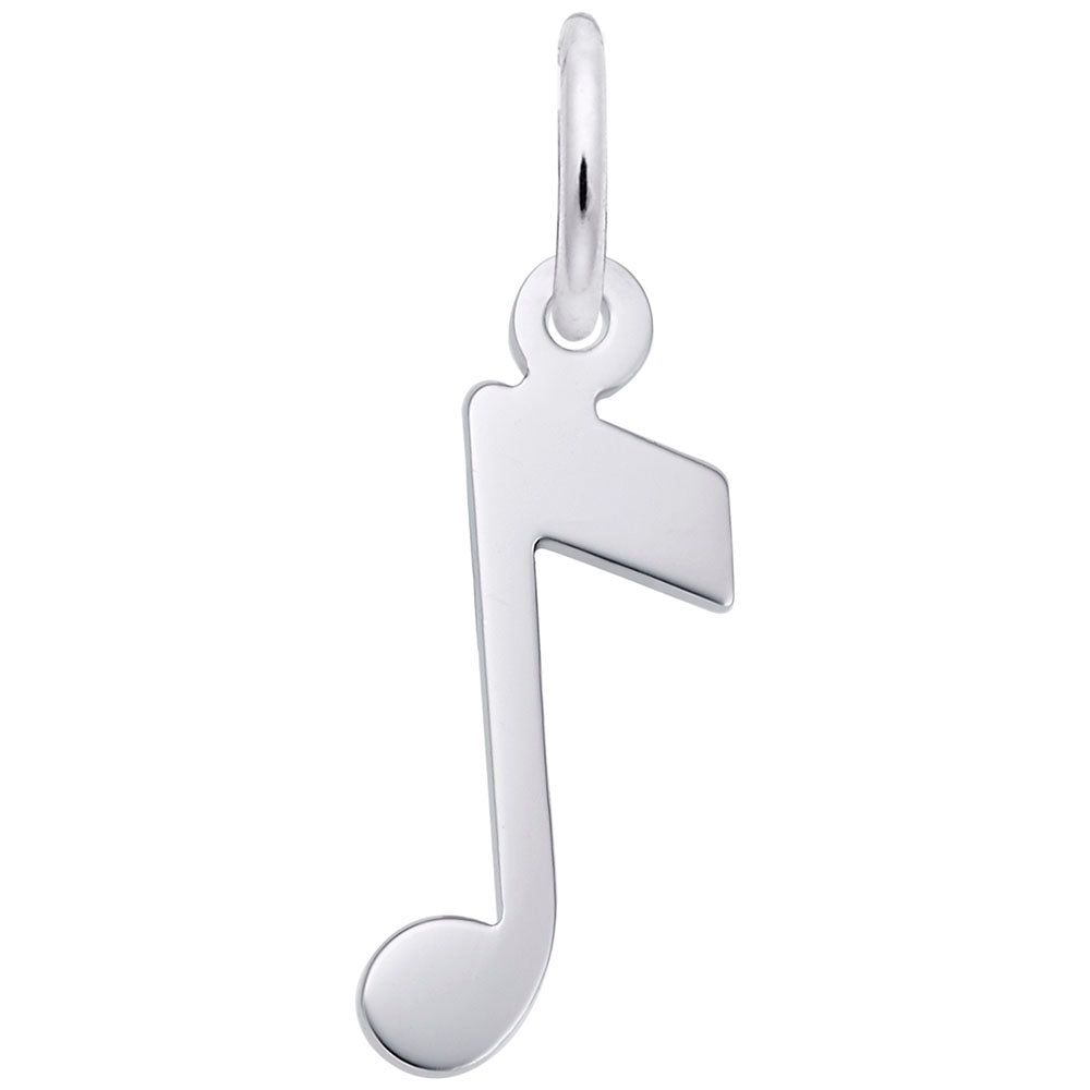 Rembrandt Charms Music Note Charm Sterling Silver