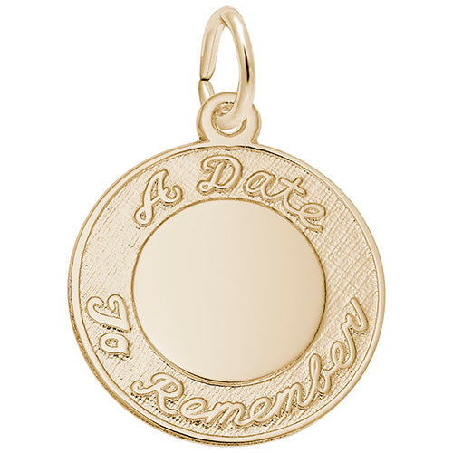 Rembrandt 14k Yellow Gold Date To Remember Charm