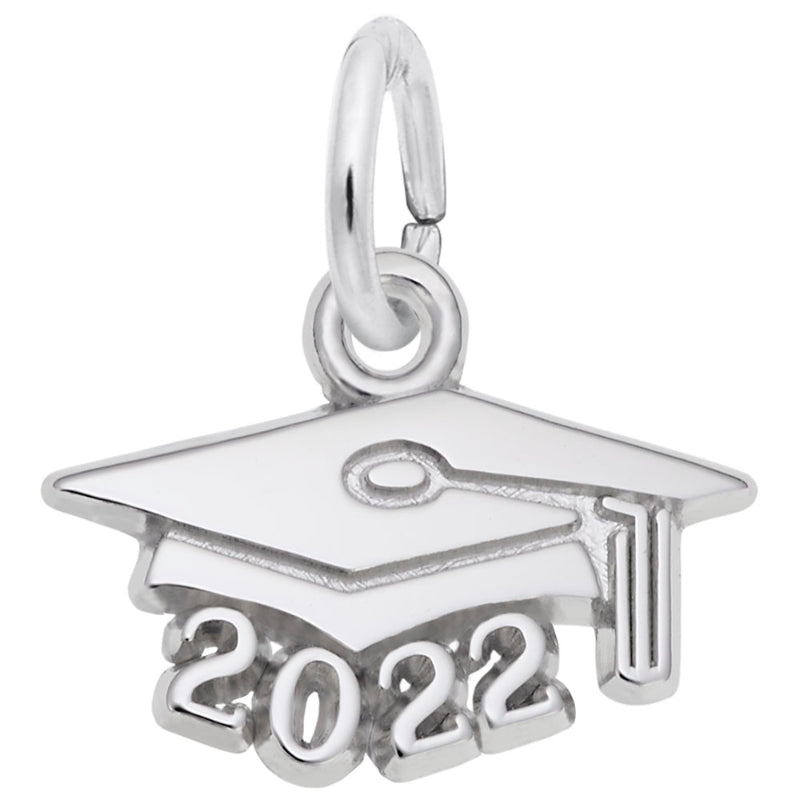 Rembrandt Sterling Silver White Grad Cap 2022