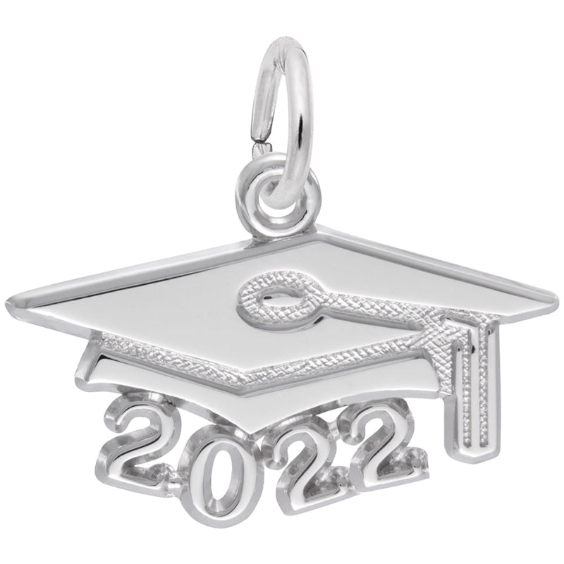 Rembrandt Sterling Silver White Grad Cap 2022 Large