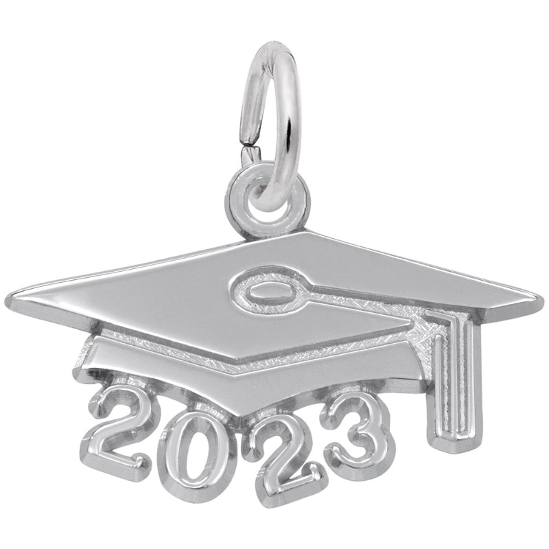 Rembrandt 14k White Gold Grad Cap 2023 Large