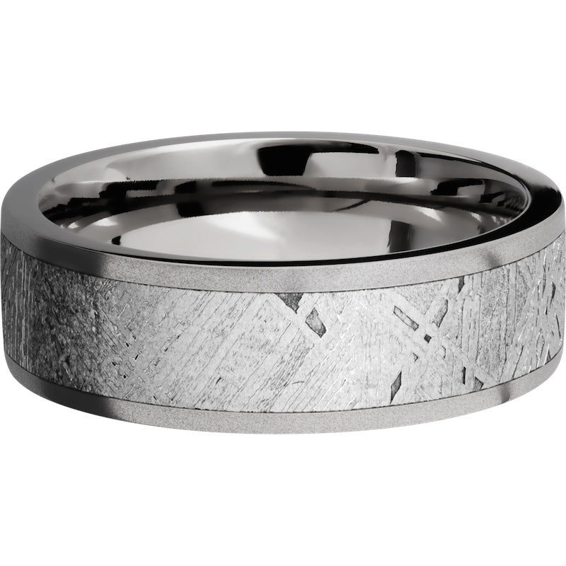 Lashbrook Titanium Meteorite 7mm Men's Wedding Band