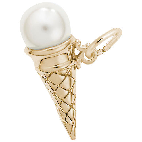 Rembrandt 14k Yellow Gold Ice Cream Cone Charm