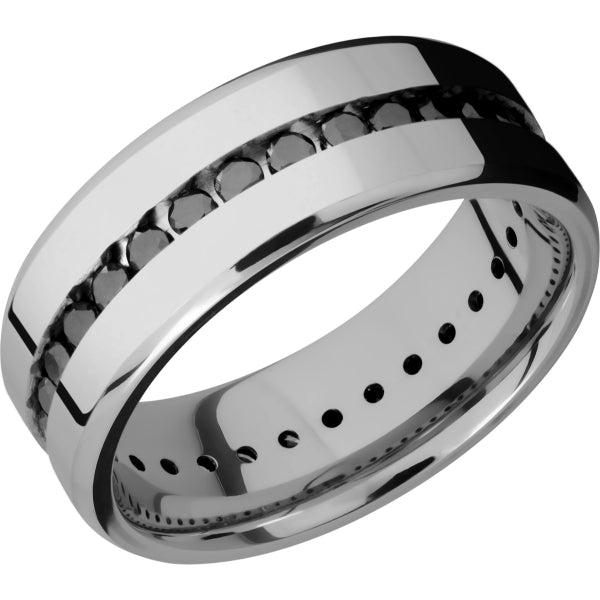 Lashbrook Grey Titanium 8mm Men's Wedding Band