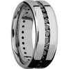 Lashbrook Titanium Diamond 8mm Men's Wedding Band