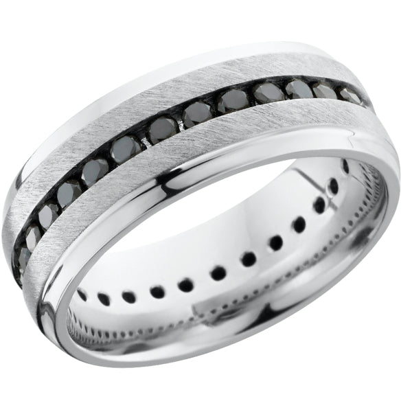 Lashbrook Grey Titanium 8mm Men's Wedding Band