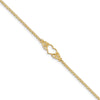 Quality Gold 14k Polished Antiqued Heart Anklet