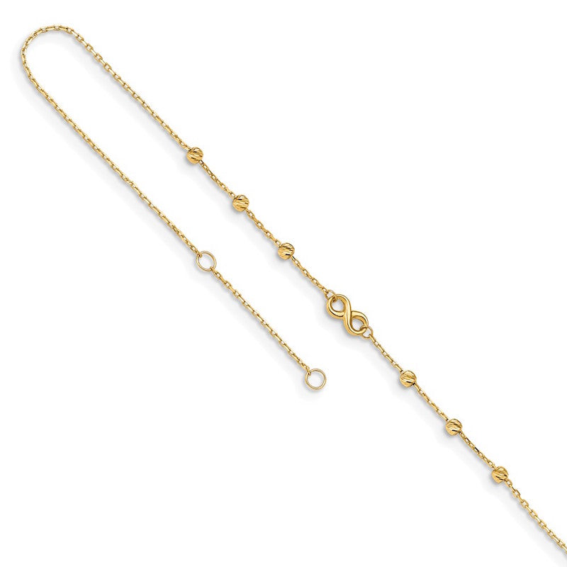 Quality Gold 14k Infinity Symbol Anklet