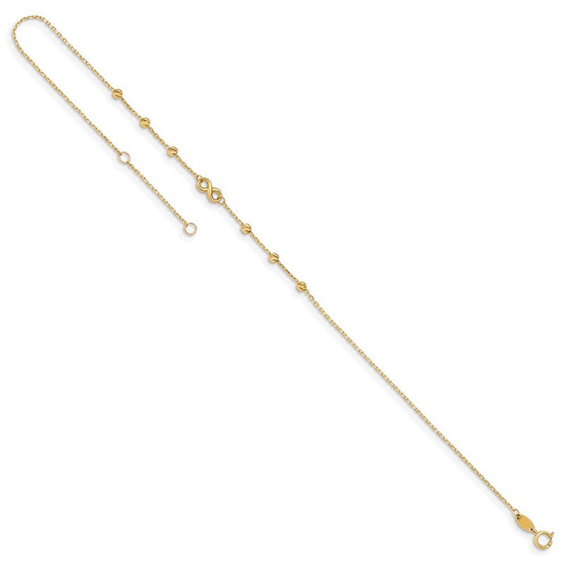 Quality Gold 14k Infinity Symbol Anklet