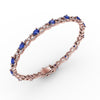 Fana Sapphire and Diamond Pear Shape Bracelet