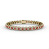 Fana Cushion Cut Ruby and Diamond Bracelet