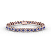 Fana Cushion Cut Sapphire and Diamond Bracelet