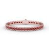 Fana Brilliant in Red Ruby and Diamond Bracelet