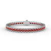 Fana Brilliant in Red Ruby and Diamond Bracelet