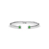 Fana Halo Emerald and Diamond Bangle