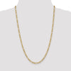 Quality Gold 14K 16 inch 4.2mm Semi-Solid Figaro with Lobster Clasp Chain