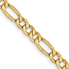 Quality Gold 14K 16 inch 4.2mm Semi-Solid Figaro with Lobster Clasp Chain