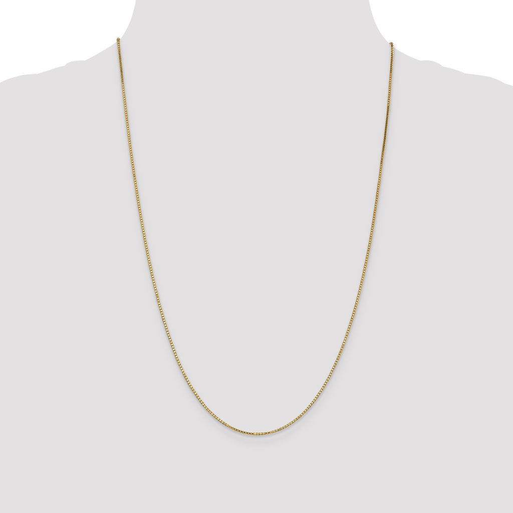 Quality Gold 14K 20 inch 1.1mm Box with Lobster Clasp Chain