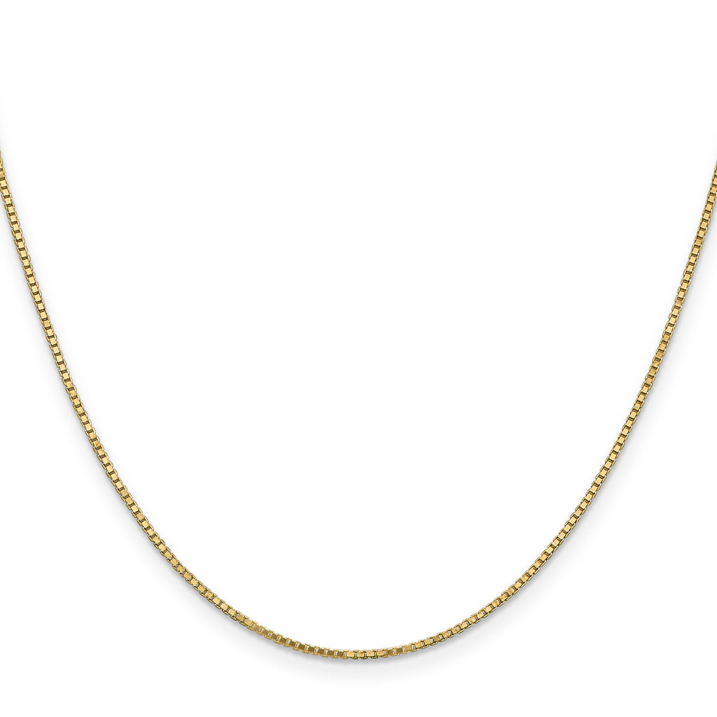 Quality Gold 14K 20 inch 1.1mm Box with Lobster Clasp Chain