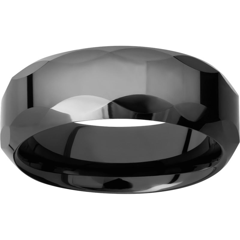 Lashbrook Black Tungsten 8mm Men's Wedding Band