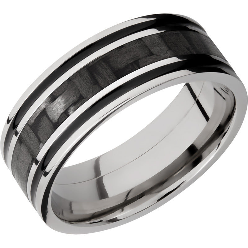 Lashbrook Titanium 8mm Men's Wedding Band