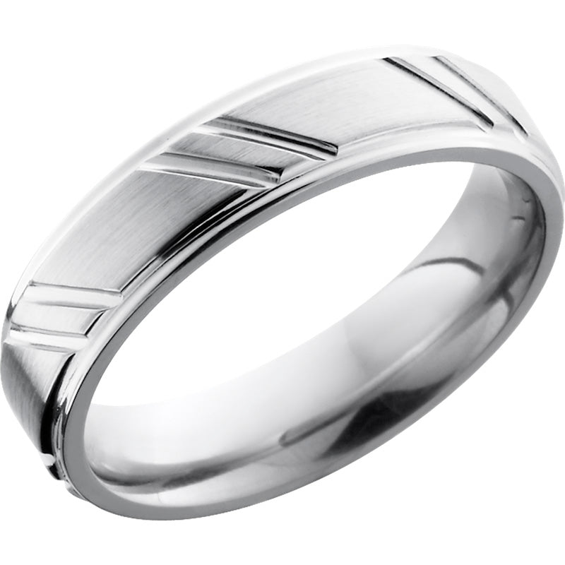 Lashbrook Cobalt Chrome 5mm Men's Wedding Band