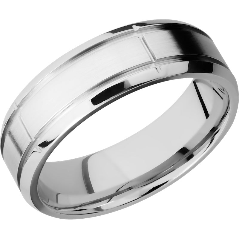 Lashbrook Cobalt Chrome 7mm Men's Wedding Band