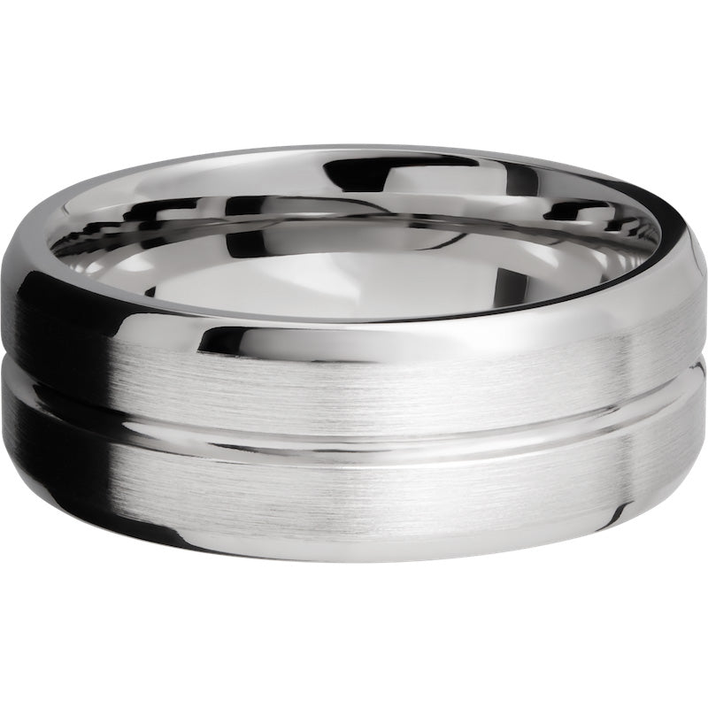 Lashbrook Cobalt Chrome 8mm Men's Wedding Band