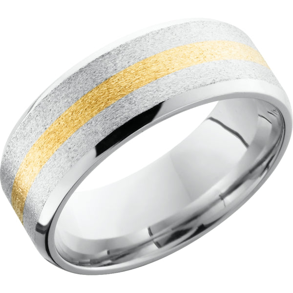 Lashbrook White Cobalt 8mm Men's Wedding Band