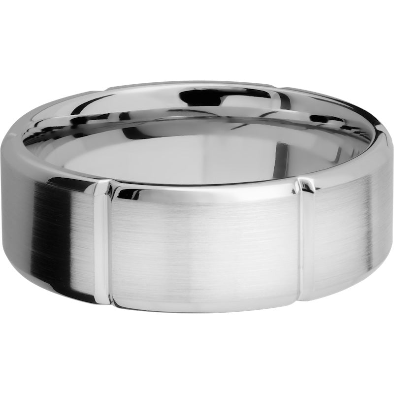 Lashbrook Cobalt Chrome 8mm Men's Wedding Band