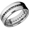 Lashbrook White Cobalt 8mm Men's Wedding Band