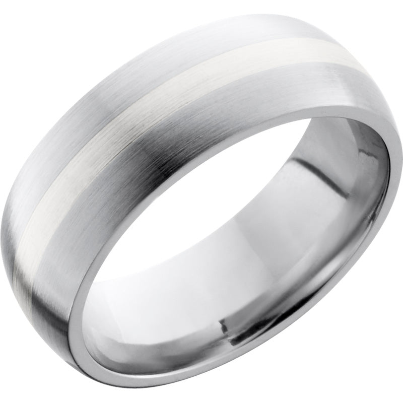 Lashbrook Cobalt Chrome 8mm Men's Wedding Band