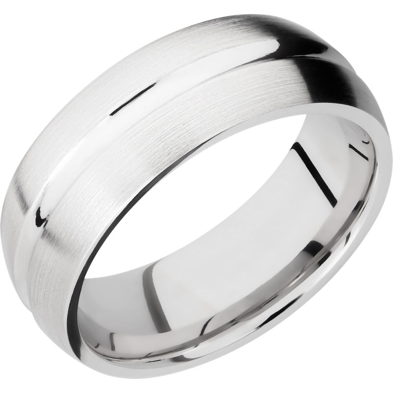 Lashbrook Cobalt Chrome 8mm Men's Wedding Band