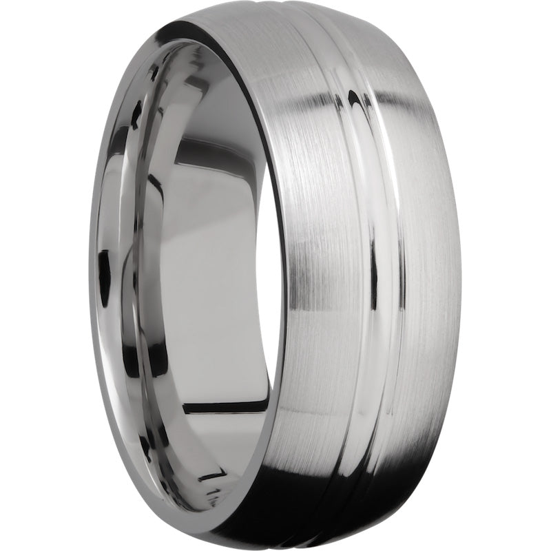 Lashbrook Cobalt Chrome 8mm Men's Wedding Band