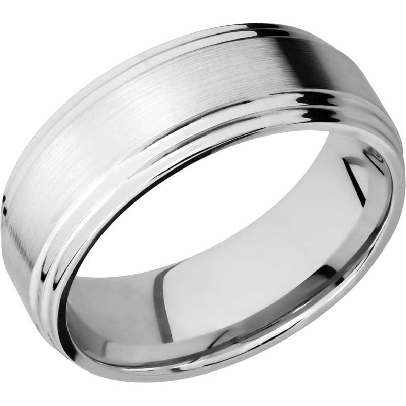 Lashbrook Cobalt Chrome 8mm Men's Wedding Band