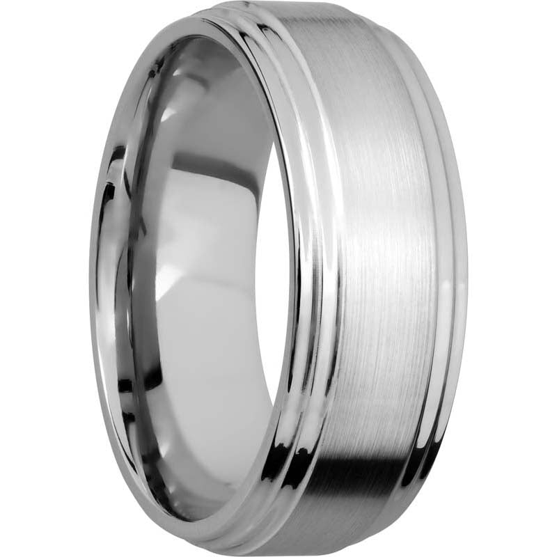 Lashbrook Cobalt Chrome 8mm Men's Wedding Band