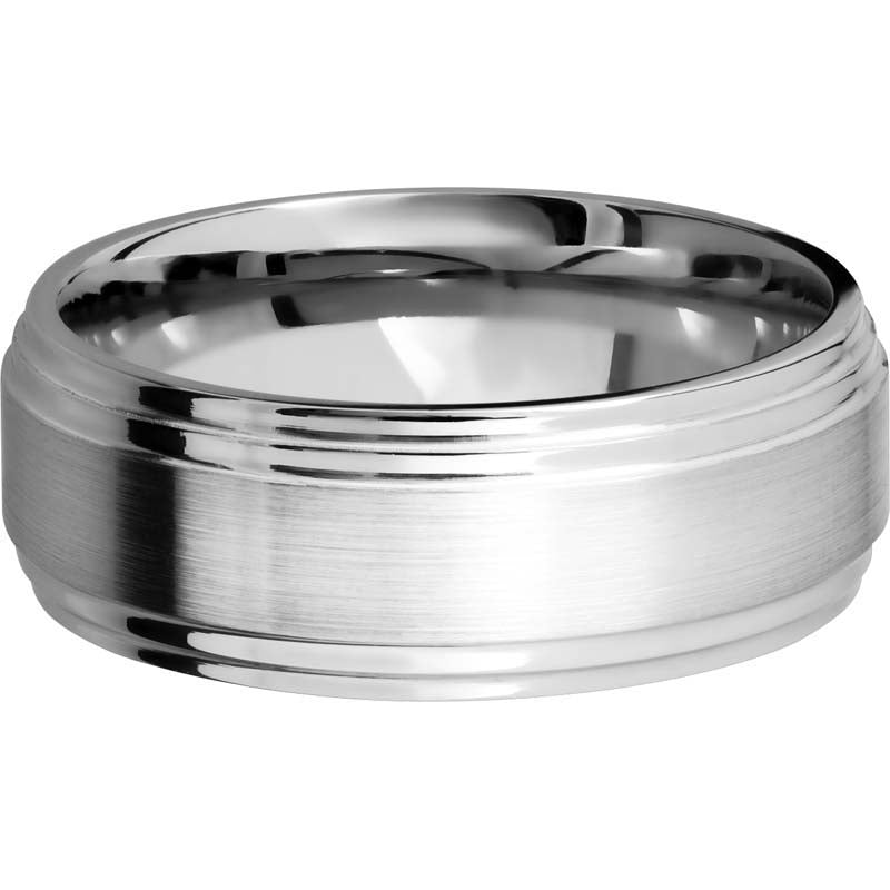 Lashbrook Cobalt Chrome 8mm Men's Wedding Band