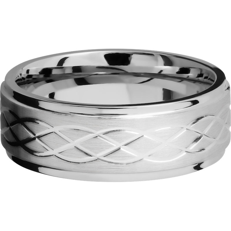 Lashbrook Cobalt Chrome 8mm Men's Wedding Band