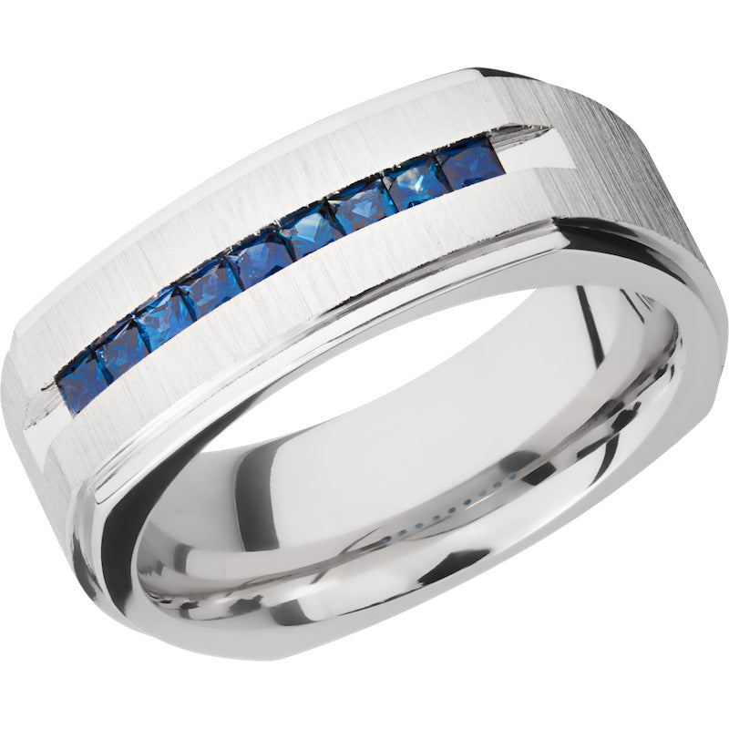 Lashbrook Cobalt Chrome 8mm Men's Wedding Band