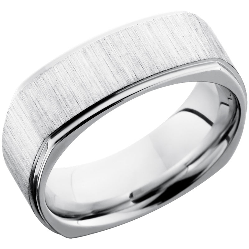 Lashbrook Cobalt Chrome 8mm Men's Wedding Band